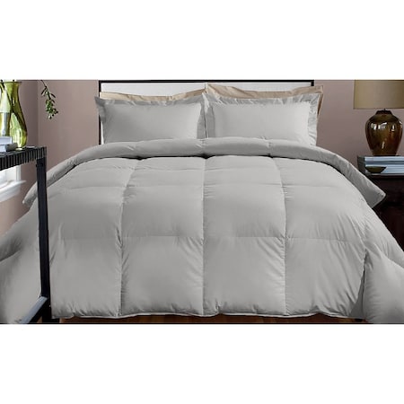 Club Le Med 800 TC Solid Down Alternative Comforter, Platinum, Twin 123610